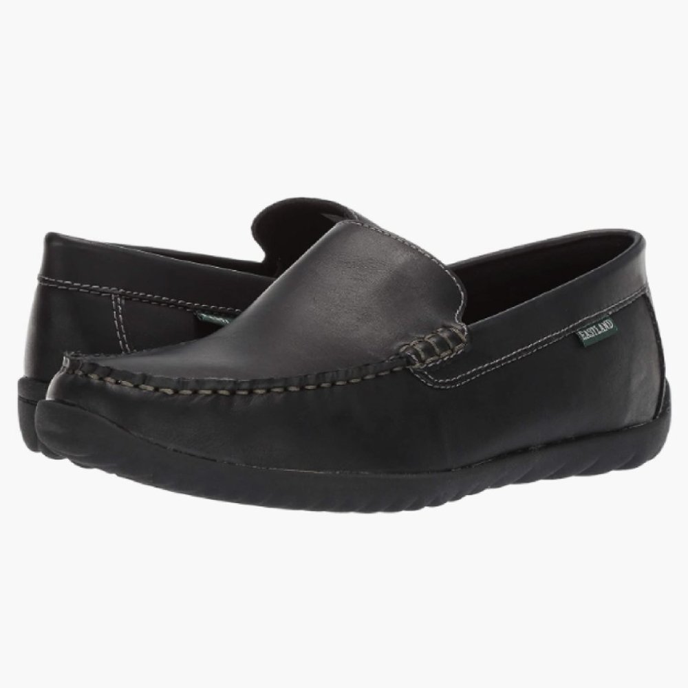 Eastland Victor Driving Moc Loafers Men 9 Wide Black Leather Slip On